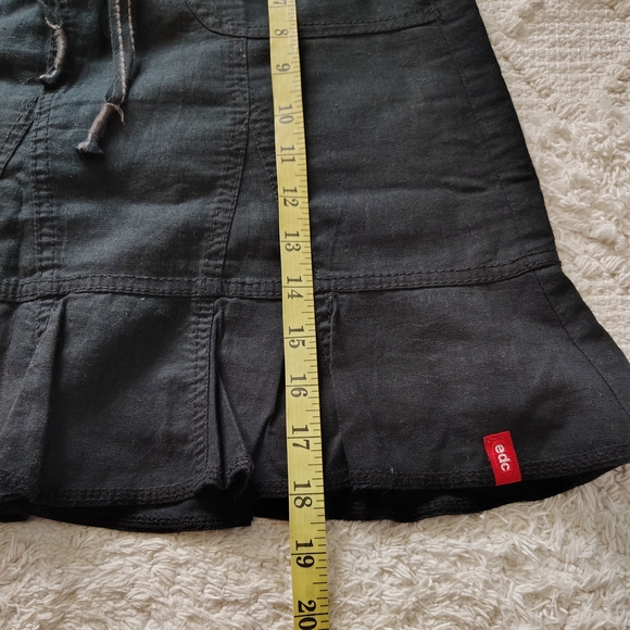 Rare Edc By Esprit Black Mini Skirt with Ruffle Hem - Picture 11 of 11